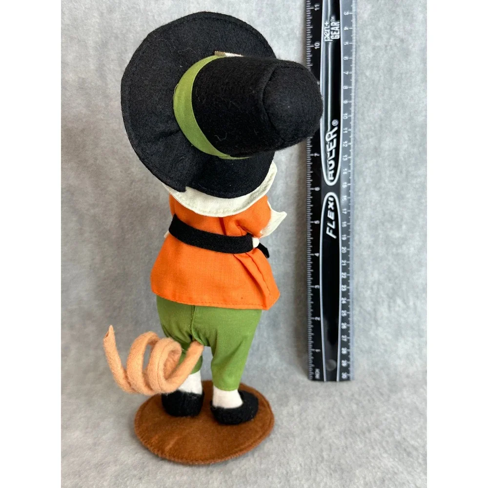 VTG Annalee Pilgrim Boy Mouse Folk Art Felt Figurine‎ Thanksgiving Autumn Decor